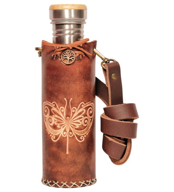 Butterfly Brown Deluxe Vesica waterbottlecase 1 of 4