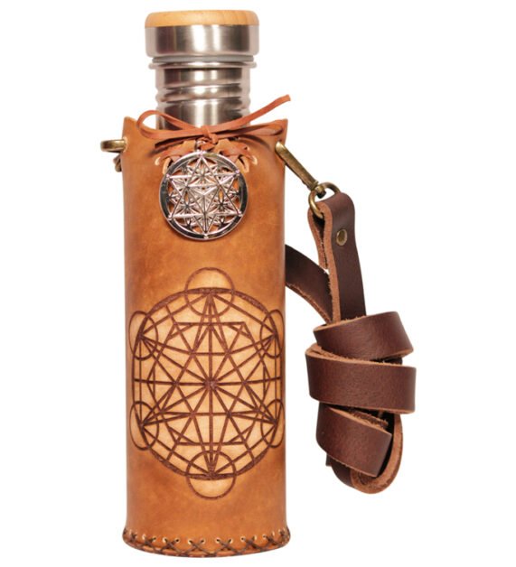 Triangle grid Timber Deluxe Vesica waterbottlecase 1 of 4