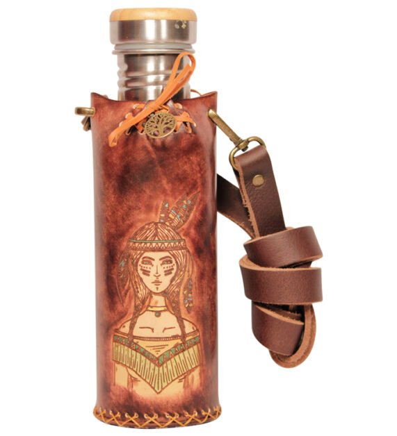 Warroriess Brown Deluxe Vesica waterbottlecase 1 of 4
