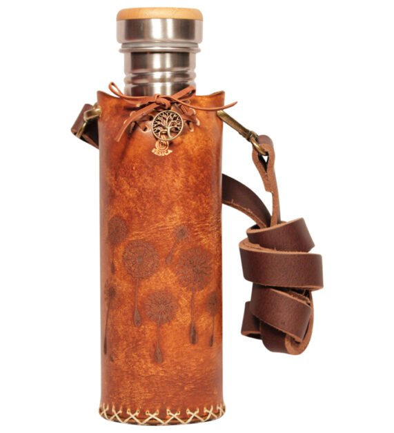 Dandelion Seeds Rustic Deluxe Vesica waterbottlecase 1 of 4