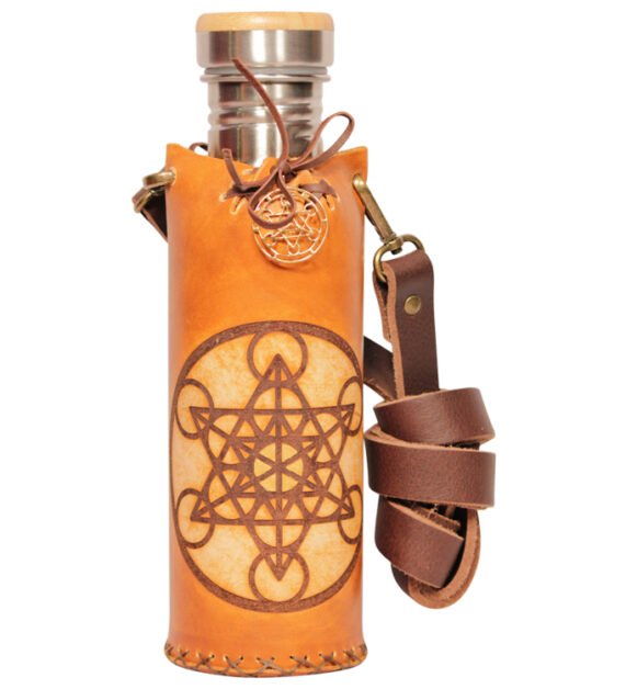 Metatron tan Deluxe Vesica waterbottlecase 1 of 4