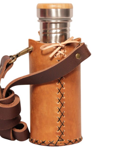 Flower of life Timber brown Deluxe Vesica waterbottlecase 3 of 4 A 532ml