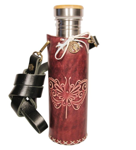 Butterfly mohongany Deluxe Vesica waterbottlecase 1 of 4 1