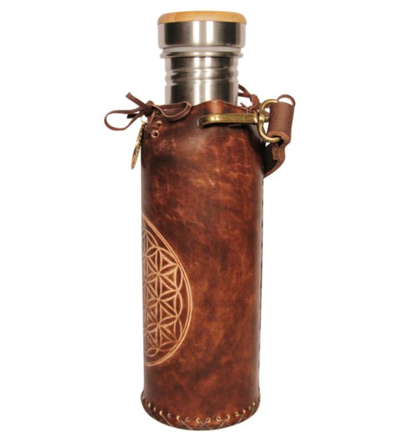 Flower of life hum brown Deluxe Vesica waterbottlecase 2 of 4