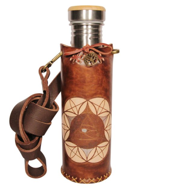 Horus SOL A brown Deluxe Vesica waterbottlecase 1 of 4