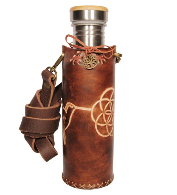 Hummingbird SOL brown Deluxe Vesica waterbottlecase 1 of 4