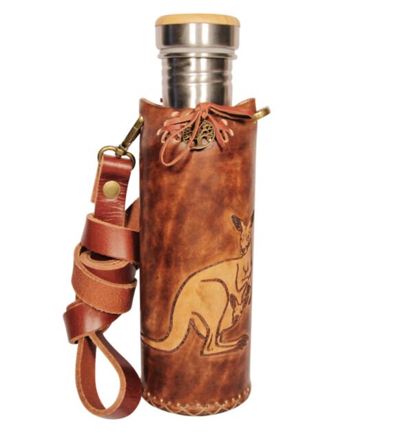 Kangaroo brown Deluxe Vesica waterbottlecase 1 of 4
