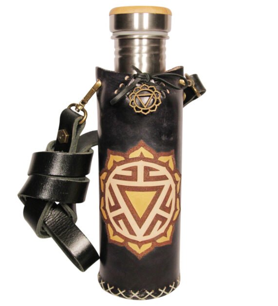 Solar Plexus black Deluxe Vesica waterbottlecase 1 of 4