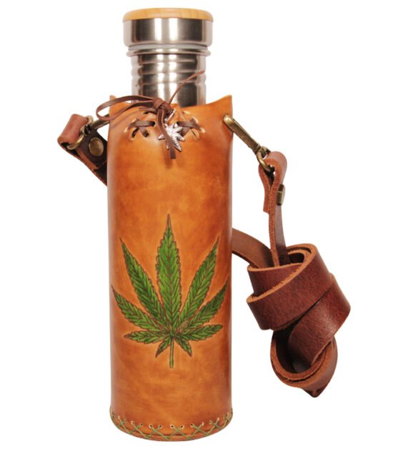 Hemp A Tan Deluxe Vesica waterbottlecase 1 of 4