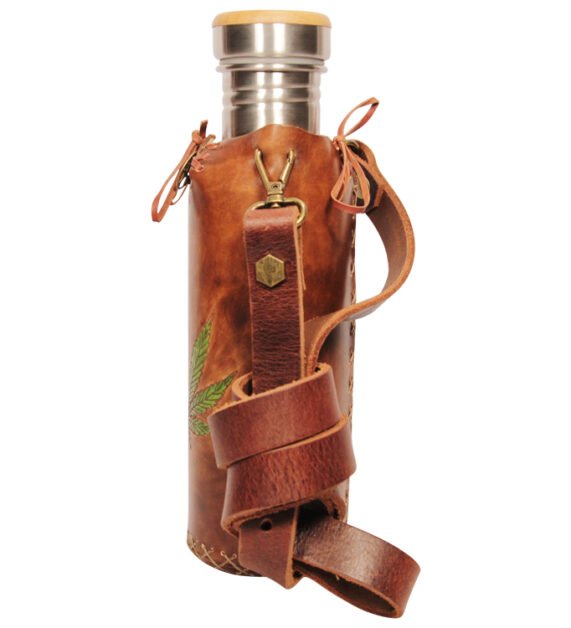 Hemp Brown Deluxe Vesica waterbottlecase 2 of 4