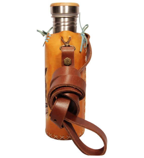 Warrioress Tan Deluxe Vesica waterbottlecase 2 of 4