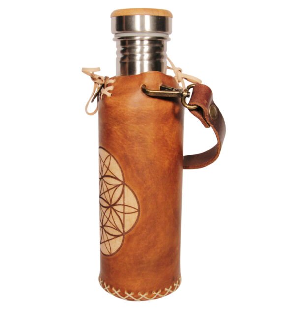 Seed of life timbrown Deluxe Vesica waterbottlecase 2 of 4