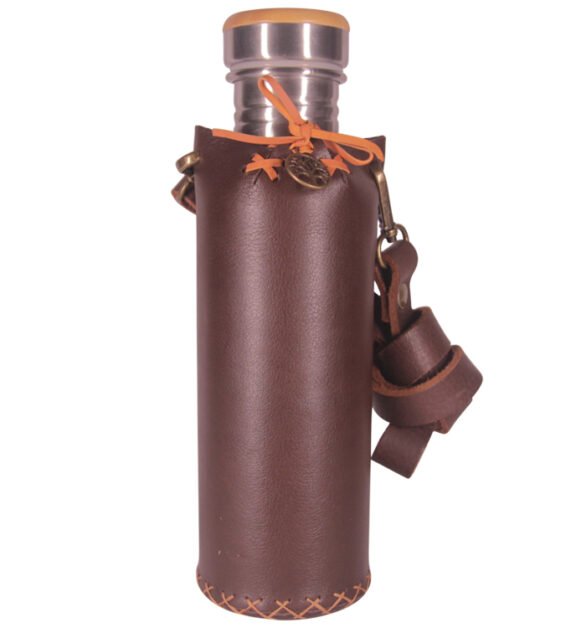 Brown Vesica waterbottlecase 1